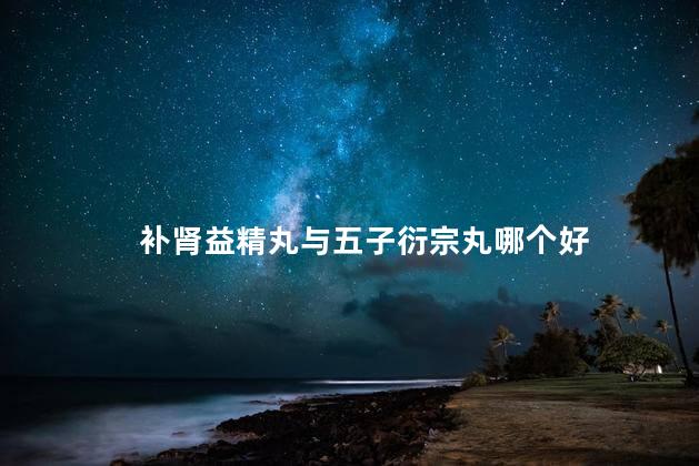 补肾益精丸与五子衍宗丸哪个好