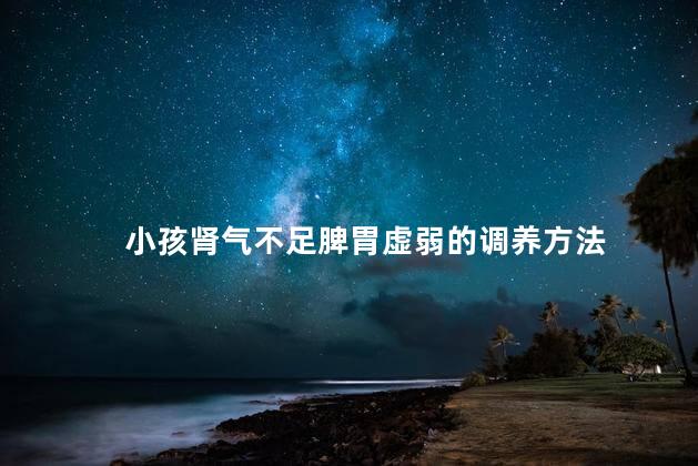 小孩肾气不足脾胃虚弱的调养方法