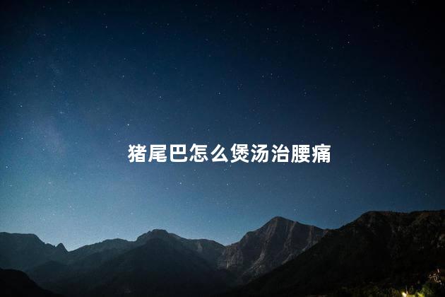 猪尾巴怎么煲汤治腰痛