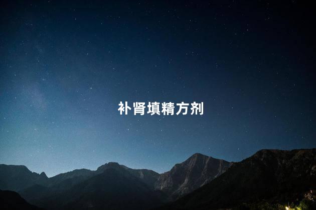 补肾填精方剂