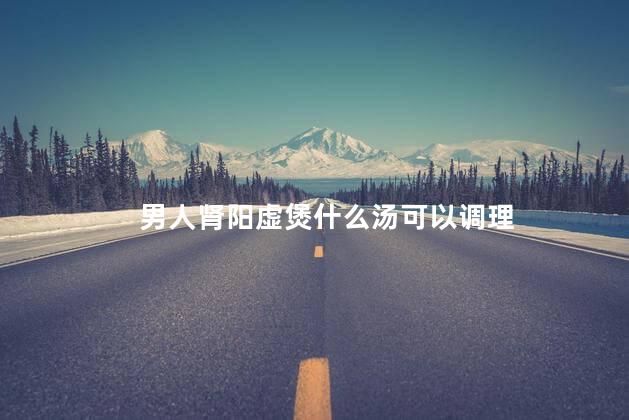 男人肾阳虚煲什么汤可以调理