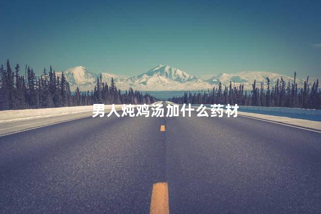 男人炖鸡汤加什么药材