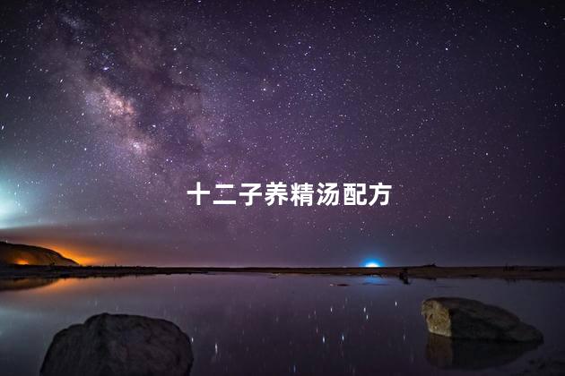 十二子养精汤配方