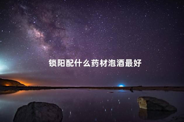 锁阳配什么药材泡酒最好