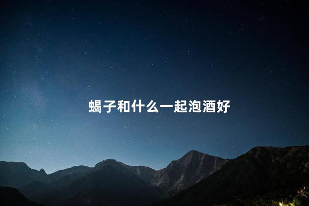 蝎子和什么一起泡酒好
