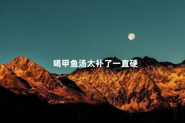 喝甲鱼汤太补了一直硬
