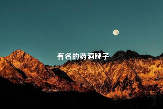 有名的药酒牌子