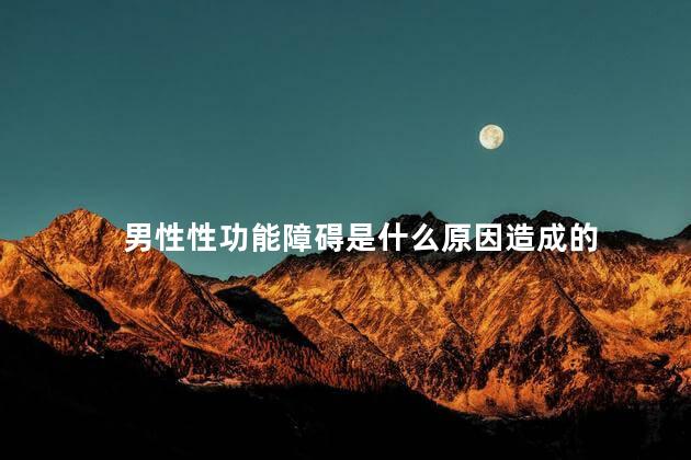 男性性功能障碍是什么原因造成的