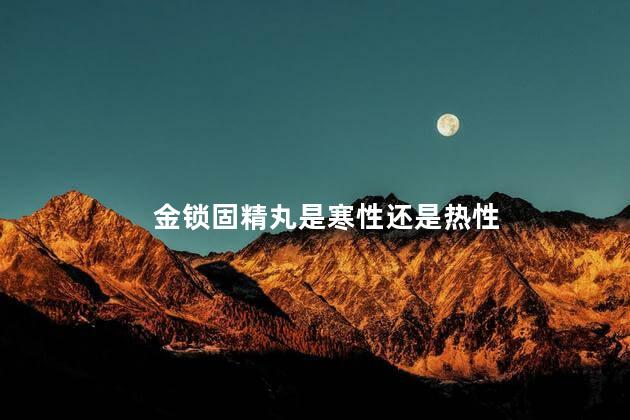 金锁固精丸是寒性还是热性