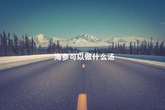 海参可以做什么汤