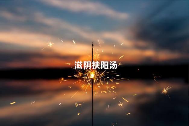 滋阴扶阳汤